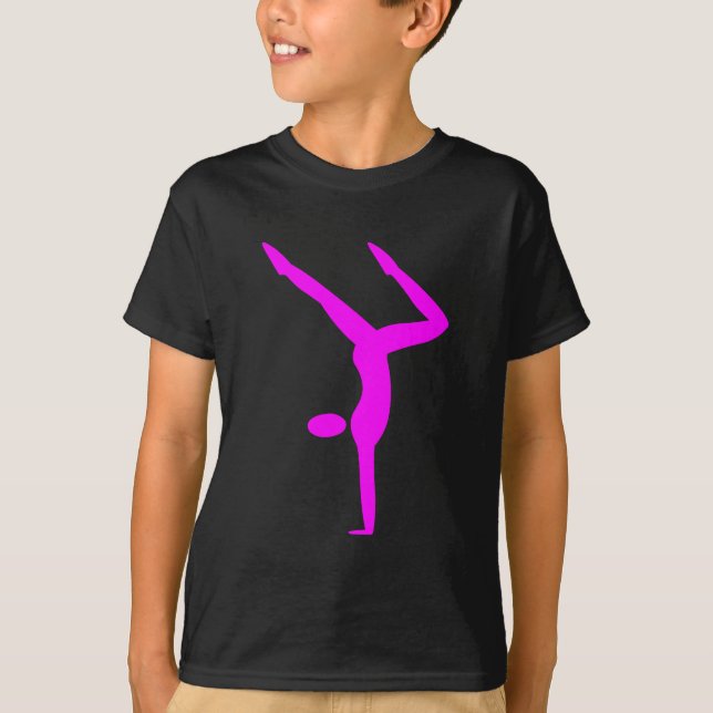 Gymnastics - Magenta T-Shirt (Front)