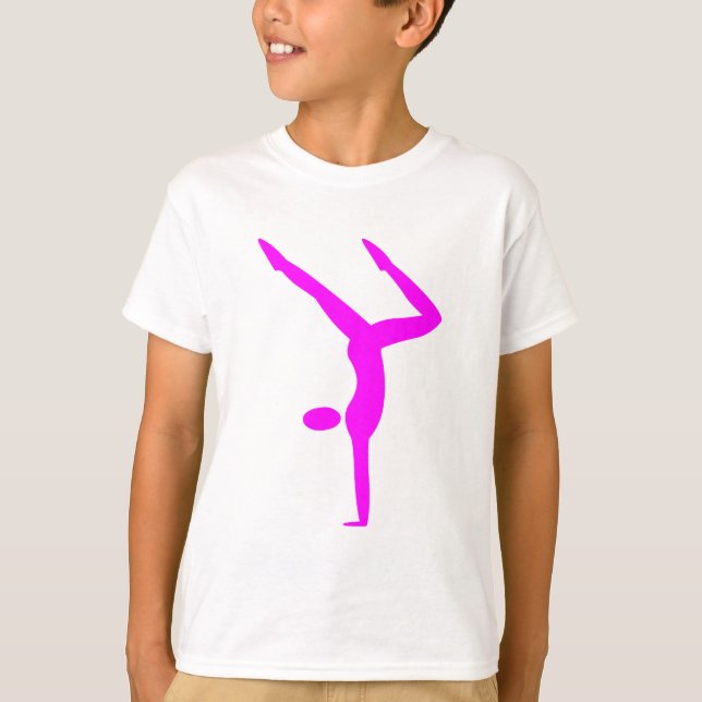 Gymnastics - Magenta T-Shirt (Front)