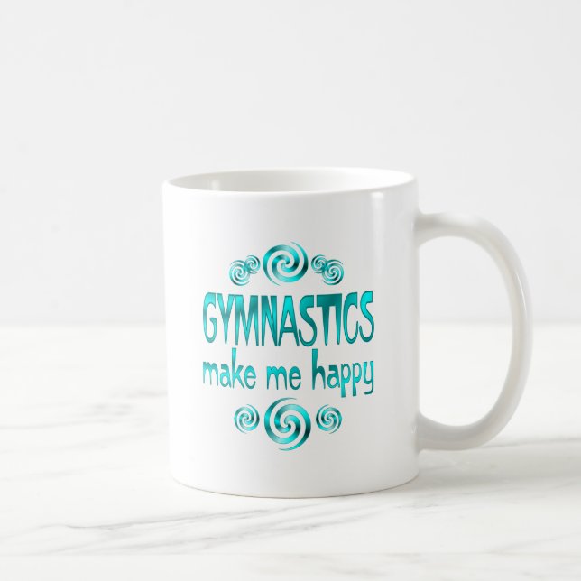 Gymnastics Make Me Happy Coffee Mug (Right)