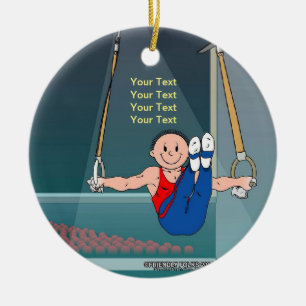 Gymnastics - Male Ceramic Ornament
