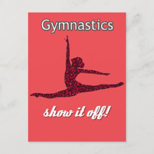 Gymnastics Meet Show if Off   Postcard