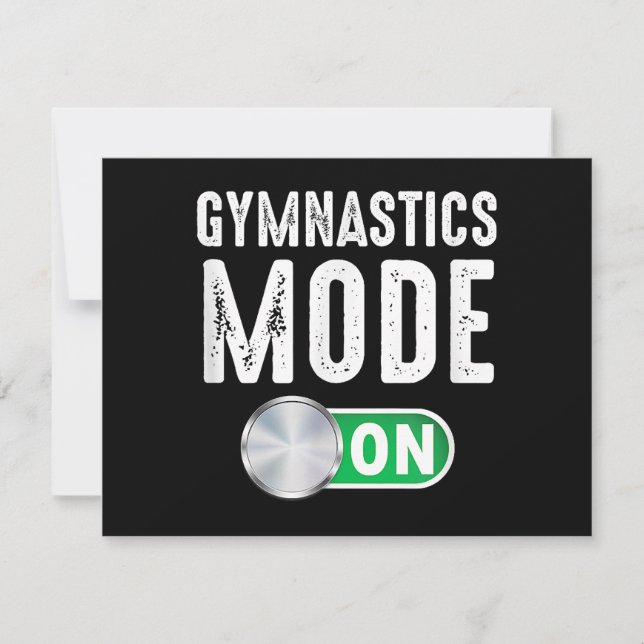 Gymnastics Mode On Cool Gymnast Athlete (Front)
