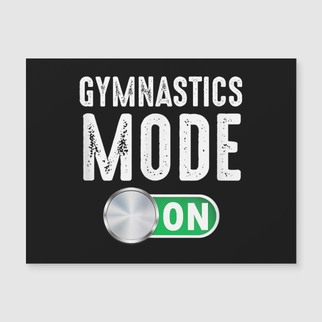 Gymnastics Mode On Cool Gymnast Athlete (Front)