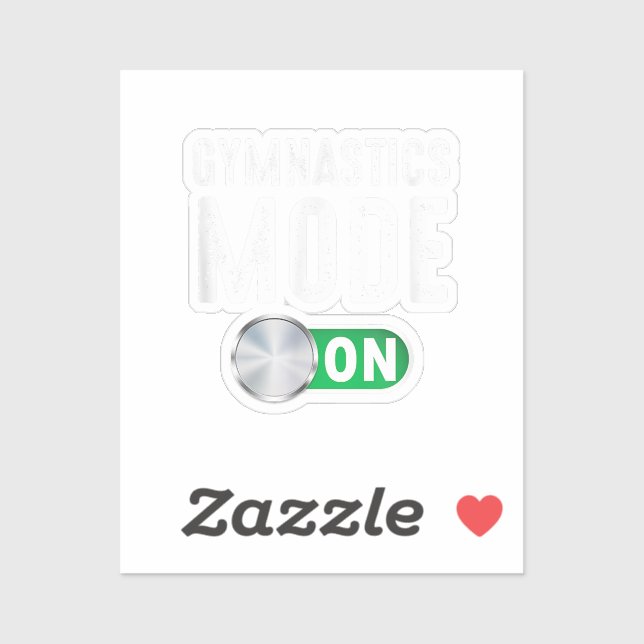 Gymnastics Mode On Cool Gymnast Athlete Coach (Sheet)