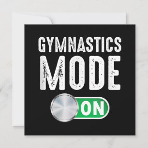 Gymnastics Mode On Cool Gymnast Athlete Coach Save The Date