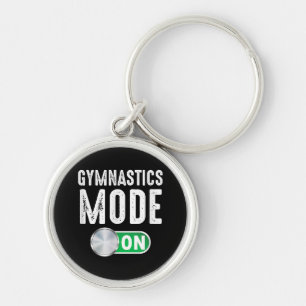 Gymnastics Mode On Cool Gymnast Athlete Key Ring
