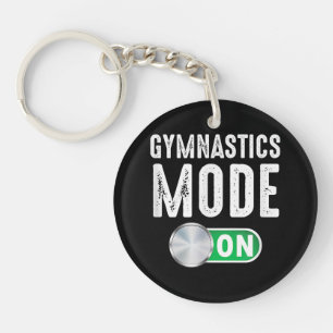 Gymnastics Mode On Cool Gymnast Athlete Key Ring