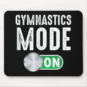Gymnastics Mode On Cool Gymnast Athlete Mouse Pad