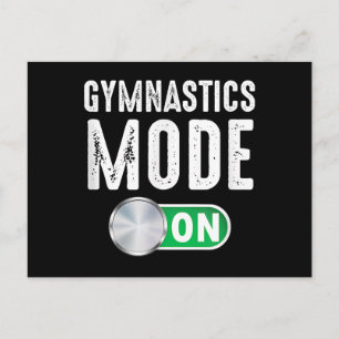 Gymnastics Mode On Cool Gymnast Athlete Postcard
