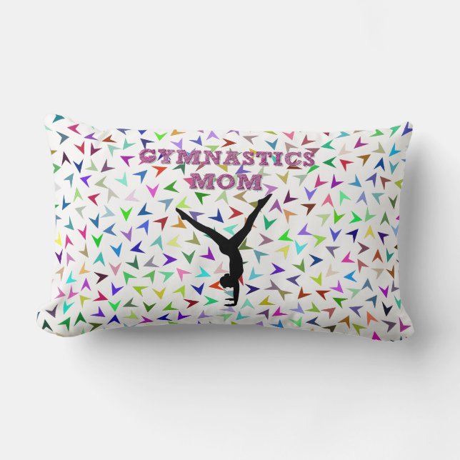 Gymnastics MOM lumbar pillow. Lumbar Cushion (Front)
