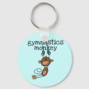 Gymnastics Monkey Key Ring