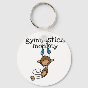 Gymnastics Monkey Key Ring