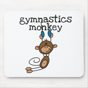 Gymnastics Monkey Mouse Pad