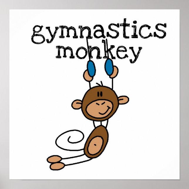 Gymnastics Monkey Poster (Front)