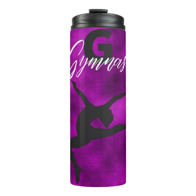 Gymnastics Monogram G is for Gymnast    Thermal Tumbler (Front)