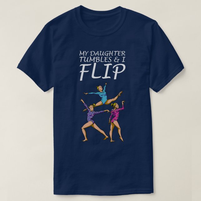 Gymnastics Motif for Acrobats and Gymnasts 15 T-Shirt (Design Front)