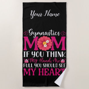 Gymnastics Mum Beach Towel