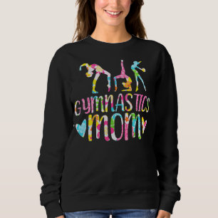 Gymnastics Mum Floral Gymnast Althele Mothers Day Sweatshirt