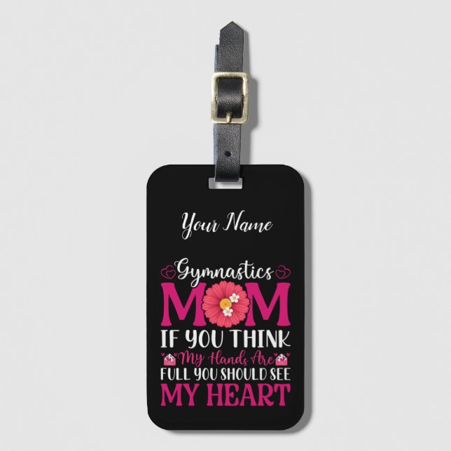 Gymnastics Mum Luggage Tag (Front Vertical)