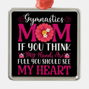 Gymnastics Mum Metal Ornament