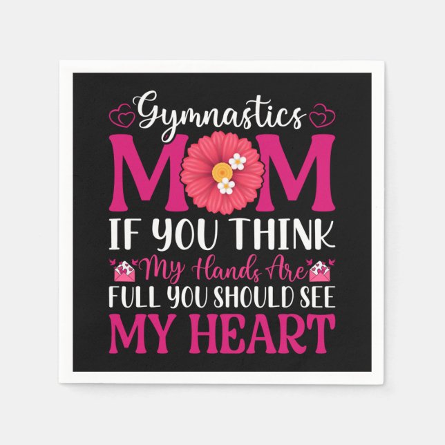 Gymnastics Mum Napkin (Front)