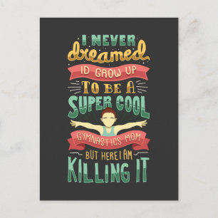 Gymnastics Mum Postcard