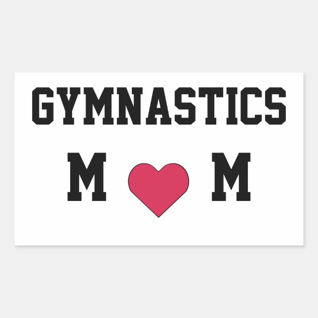 Gymnastics Mum Rectangular Sticker (Front)