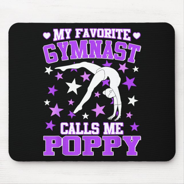 Gymnastics My Favorite Gymnast Calls Me Ppy  Mouse Pad (Front)