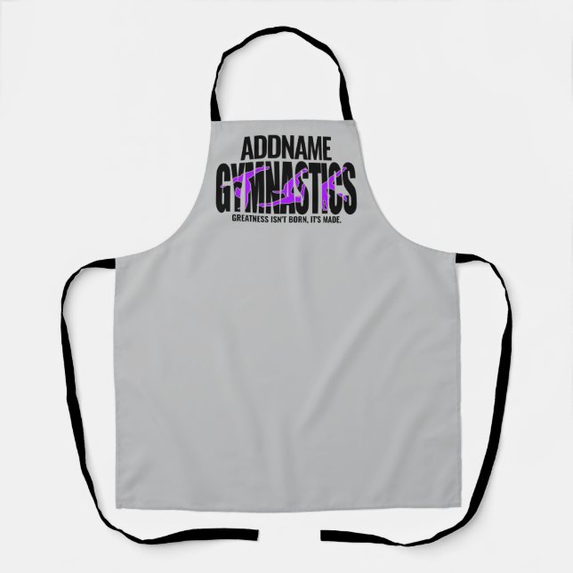 Gymnastics NAME Acrobatic Team Handspring Gymnast  Apron (Front)