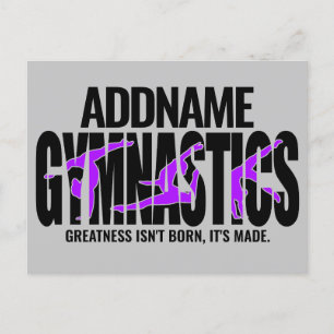 Gymnastics NAME Acrobatic Team Handspring Gymnast  Postcard