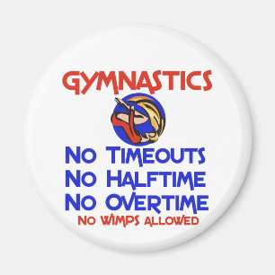 Gymnastics No Wimps Magnet
