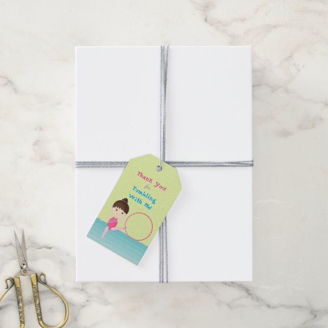 Gymnastics Party Gift Tags (With Twine)