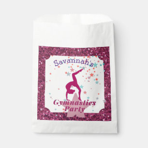 Gymnastics Party Glitter & Stars Favour Bag