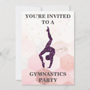Gymnastics Party Invitation