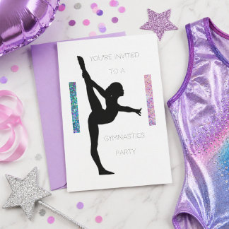 Gymnastics Party Invitation
