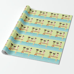 Gymnastics Party Wrapping Paper