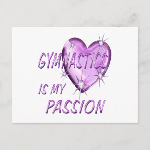 GYMNASTICS PASSION POSTCARD