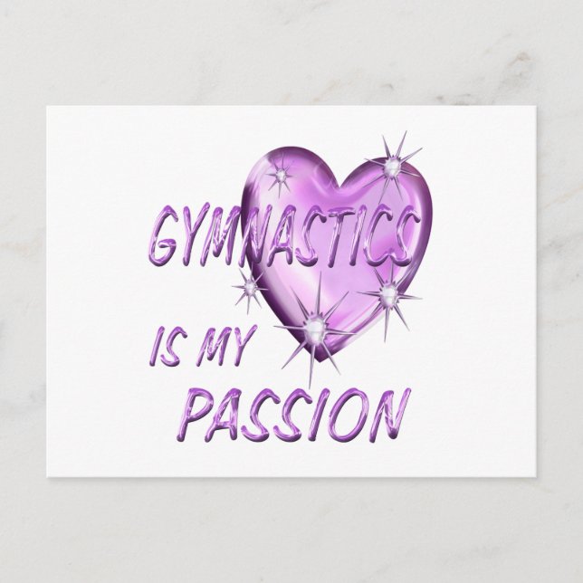 GYMNASTICS PASSION POSTCARD (Front)