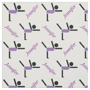 Gymnastics performer and your name personalised fabric
