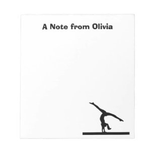 "Gymnastics" Personalised Notepad