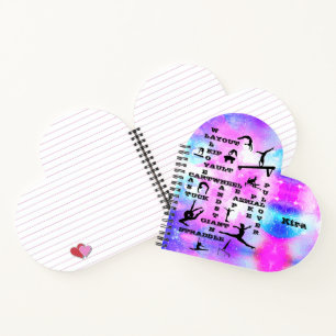 Gymnastics Personalised Spiral Notebook