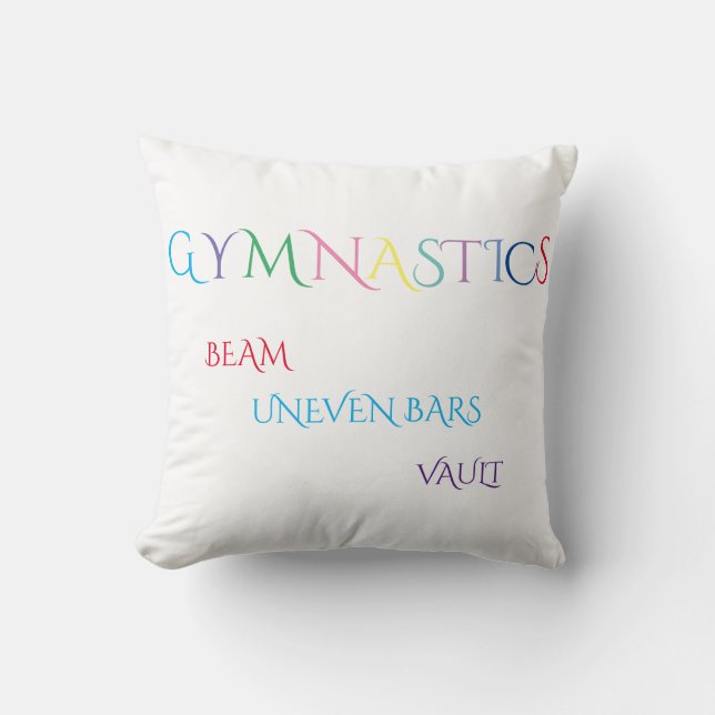 GYMNASTICS PILLOW. CUSHION (Front)