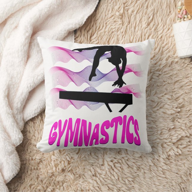 Gymnastics Pink and Purple Balance Beam Cushion (Blanket)