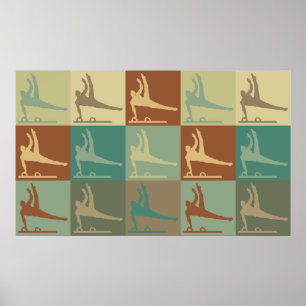 Gymnastics Pop Art Poster
