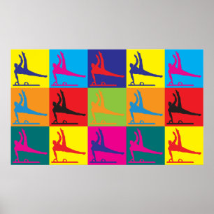 Gymnastics Pop Art Poster