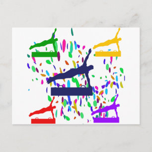 GYMNASTICS POSTCARD