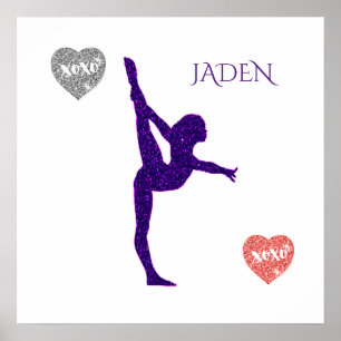 Gymnastics poster.  XOXO Poster
