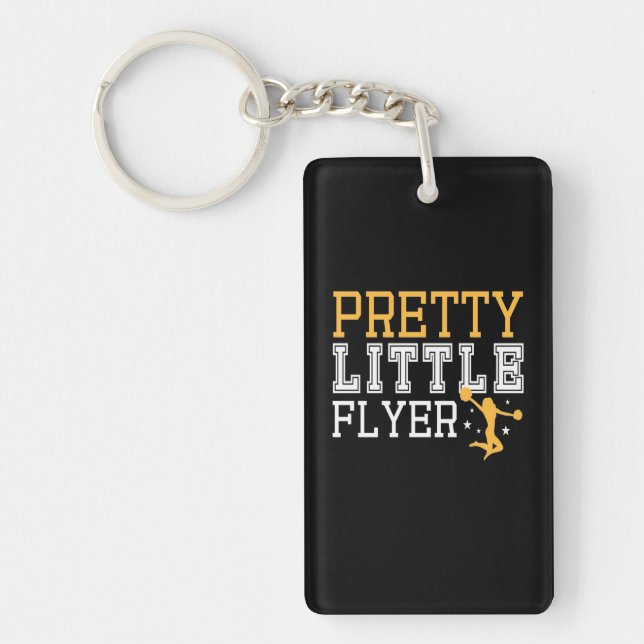Gymnastics Pretty Little Flyer Key Ring (Front)