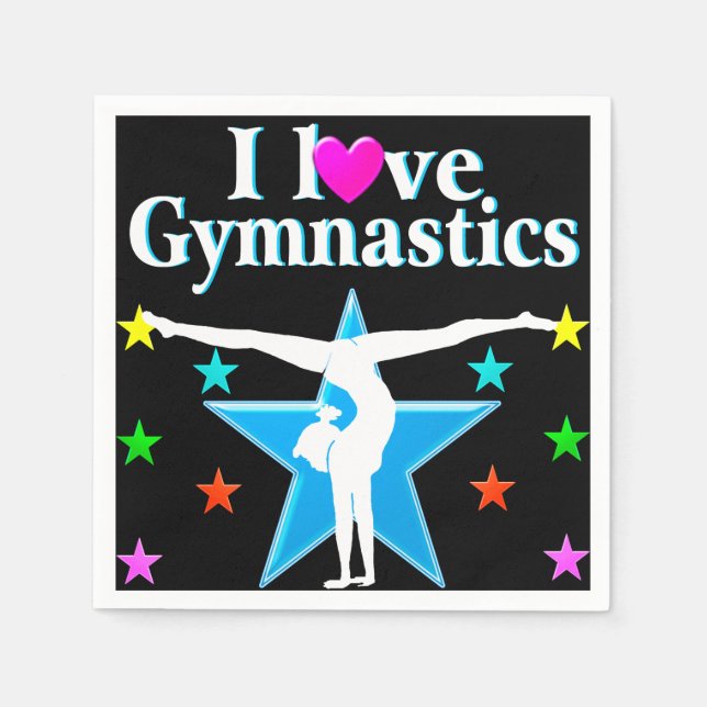 GYMNASTICS PRINCESS NAPKIN (Front)