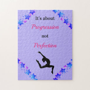 Gymnastics Progression not Perfection Puzzle